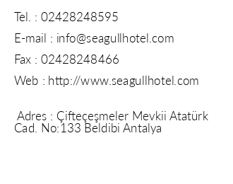 Seagull Hotel iletiim bilgileri